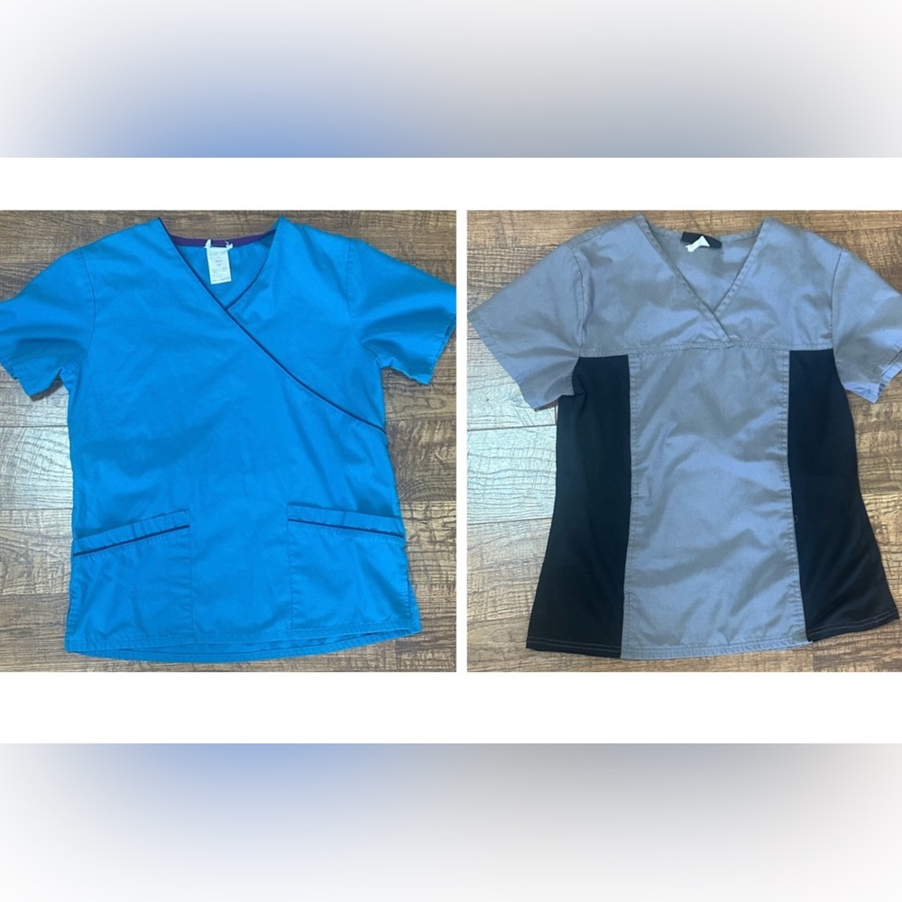 Two Scrub Tops XS